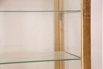 ヴィンテージ家具　ナラ材　素朴な風合いが魅力のレトロなガラスケース(ショーケース、陳列棚、店舗什器、ビンテージ)(R-048618)