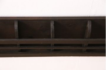 和製アンティーク　年月を重ねた木の風合いが味わい深い激レアのレターラック(状差し、ウォールラック)(R-048624)