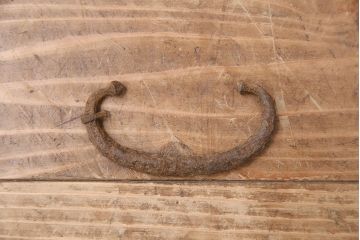 和製アンティーク　飛騨(岐阜)産　ヒノキ材　明治・大正期の重ね戸棚・下段(サイドボード、収納棚)(R-048627)