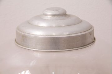 アンティーク雑貨　丸いフォルムがレトロで可愛らしい地球瓶(ガラス瓶、ガラスビン、キャニスター)(R-048629)