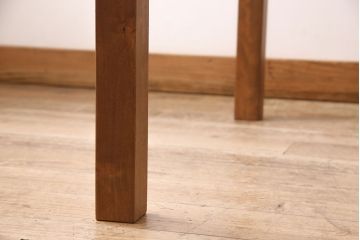 ラフジュ工房オリジナル　ガラス天板付き　上品な和を演出する、七宝文様の組子が美しいダイニングテーブル(4人掛け)(R-048638)