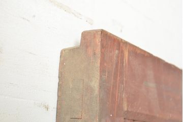 アンティーク建具　ヒノキ材　味わい深い風合いが年月を感じさせる蔵戸(玄関戸、引き戸)(R-048645)