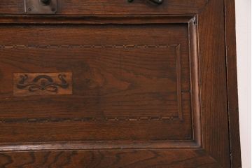 和製アンティーク　栓材　古びた風合いが趣深い空間を演出するライティングビューロー(簿記机、在宅ワーク、在宅用ワークデスク)(R-048656)