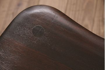 中古　松本民芸家具の竹節のデザインがお洒落なループバックチェア(定価約12万円)(ダイニングチェア、椅子、板座チェア)(R-048658)