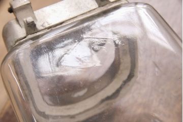 アンティーク雑貨　戦前　PERFECTVESSEL　雑貨屋さんのようなお洒落なディスプレイが叶うたばこ瓶(ガラス瓶、ガラスビン、タバコ瓶)(R-048659)