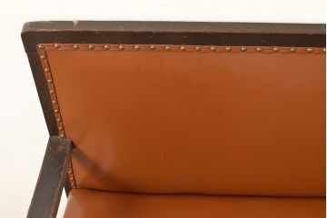 アンティーク家具　ナラ材　昭和レトロな佇まいが魅力のベンチ(長椅子、2人掛けソファ)(R-048664)