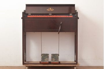 【ジャンク品】　昭和初期　MIKI ORGAN(ミキオルガン)　レトロな雰囲気漂うオルガン　(R-048665)