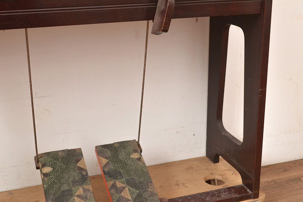 【ジャンク品】　昭和初期　MIKI ORGAN(ミキオルガン)　レトロな雰囲気漂うオルガン　(R-048665)