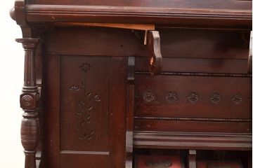 アンティーク雑貨　ジャンク品　大正〜昭和初期　YAMAHA(ヤマハ、山葉)　浜松　クラシカルな雰囲気漂うオルガン(YAMAHA ORGAN)(R-048666)