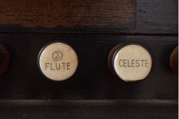 アンティーク雑貨　ジャンク品　大正〜昭和初期　YAMAHA(ヤマハ、山葉)　浜松　クラシカルな雰囲気漂うオルガン(YAMAHA ORGAN)(R-048666)