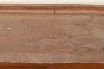 和製アンティーク　昭和中期　前面・主要部ナラ材　サイドボード(収納棚、戸棚、キャビネット)(R-048672)