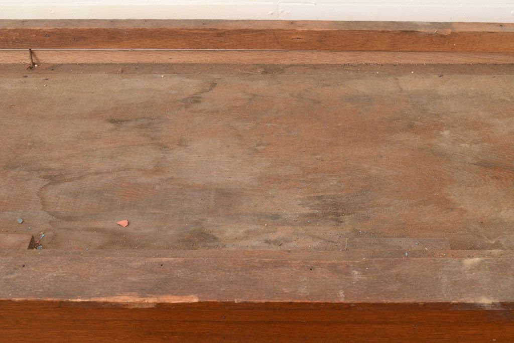 和製アンティーク　昭和中期　前面・主要部ナラ材　サイドボード(収納棚、戸棚、キャビネット)(R-048672)