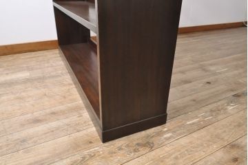 和製アンティーク　特大サイズが嬉しいラワン材製の本棚(ブックシェルフ、オープンラック)(R-048674)