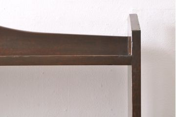 和製アンティーク　特大サイズが嬉しいラワン材製の本棚(ブックシェルフ、オープンラック)(R-048674)