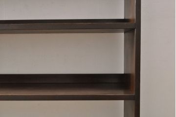 和製アンティーク　特大サイズが嬉しいラワン材製の本棚(ブックシェルフ、オープンラック)(R-048674)
