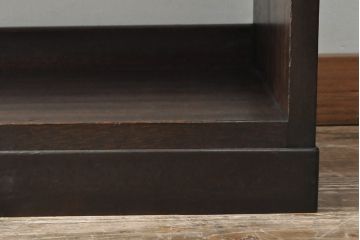 和製アンティーク　特大サイズが嬉しいラワン材製の本棚(ブックシェルフ、オープンラック)(R-048674)