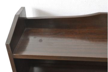 和製アンティーク　特大サイズが嬉しいラワン材製の本棚(ブックシェルフ、オープンラック)(R-048674)
