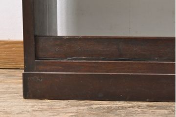 和製アンティーク　特大サイズが嬉しいラワン材製の本棚(ブックシェルフ、オープンラック)(R-048674)