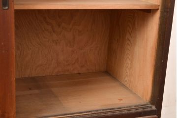 和製アンティーク　経年による木の味わいが楽しめる戸棚(収納棚、キャビネット)(R-048676)