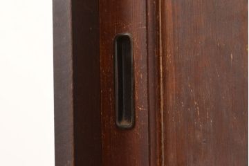 和製アンティーク　経年による木の味わいが楽しめる戸棚(収納棚、キャビネット)(R-048676)