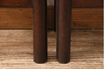 ヴィンテージ家具　松本民芸家具　初期モデル　ラッシ座面がおしゃれなスツール2脚セット(チェア、椅子、ビンテージ)(R-048683)