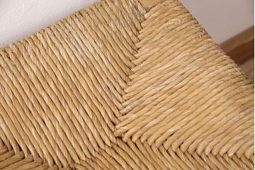 【簡易リペア限定品】ヴィンテージ　松本民芸家具　初期モデル　ラッシ座面がおしゃれ!素朴な木肌が味わい深いスツール2脚セット(チェア、椅子、イス、ビンテージ、バラ売り可能)(R-048694)