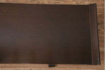 和製アンティーク　細やかな意匠が上品な総栗材製の文机(ローテーブル、センターテーブル)(R-048702)