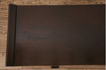 和製アンティーク　細やかな意匠が上品な総栗材製の文机(ローテーブル、センターテーブル)(R-048702)