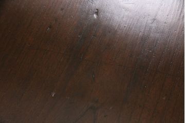 和製アンティーク　細やかな意匠が上品な総栗材製の文机(ローテーブル、センターテーブル)(R-048702)