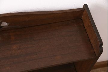 和製アンティーク　レトロな雰囲気づくりにぴったりな楔(くさび)式本棚(オープンラック、シェルフ)(R-048706)