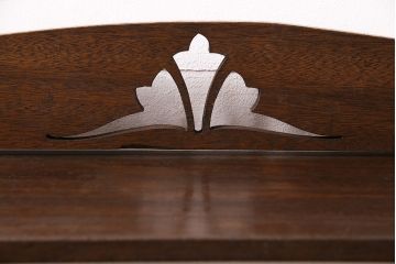 和製アンティーク　レトロな雰囲気づくりにぴったりな楔(くさび)式本棚(オープンラック、シェルフ)(R-048706)