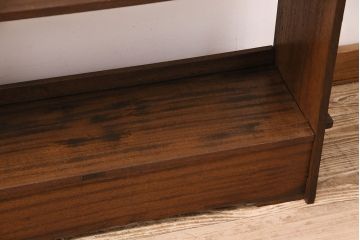 和製アンティーク　レトロな雰囲気づくりにぴったりな楔(くさび)式本棚(オープンラック、シェルフ)(R-048706)