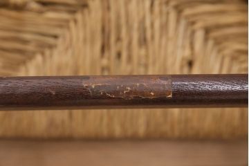 ヴィンテージ家具　松本民芸家具　初期モデル　ラッシ座面がおしゃれなスツール2脚セット(チェア、椅子、ビンテージ)(R-048709)