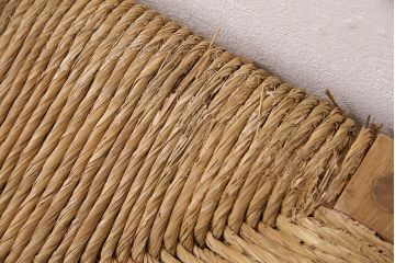 【簡易リペア限定品】ヴィンテージ　松本民芸家具　初期モデル　ラッシ座面がおしゃれ!素朴な木肌が味わい深いスツール2脚セット(チェア、椅子、イス、ビンテージ、バラ売り可能)(R-048716)