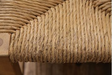 【簡易リペア限定品】ヴィンテージ　松本民芸家具　初期モデル　ラッシ座面がおしゃれ!素朴な木肌が味わい深いスツール2脚セット(チェア、椅子、イス、ビンテージ、バラ売り可能)(R-048717)
