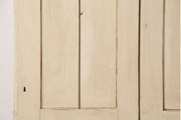 アンティーク建具　シャビーなペイントがお洒落なフランスアンティークの折れ戸(ドア、扉)(R-048718)