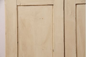 アンティーク建具　シャビーなペイントがお洒落なフランスアンティークの折れ戸(ドア、扉)(R-048718)