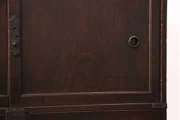 和製アンティーク 品のある佇まいが魅力的なケヤキ材製の帳場箪笥(時代箪笥、整理箪笥)(R-048722)