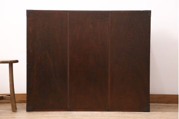 和製アンティーク 品のある佇まいが魅力的なケヤキ材製の帳場箪笥(時代箪笥、整理箪笥)(R-048722)