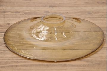 昭和レトロ　色ガラスがレトロな雰囲気を高めるビンテージオイルランプ(石油ランプ、洋燈、吊り下げランプ)(R-048727)