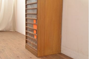 昭和レトロ　昔懐かしいミシン糸ケース(小物収納、小引き出し)(R-048735)