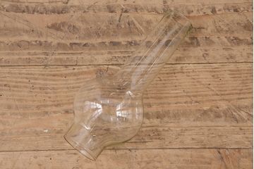 アンティーク照明　オイルランプリメイク　時を経たガラスの風合いが魅力のテーブルランプ(スタンドライト、卓上照明)(R-048752)