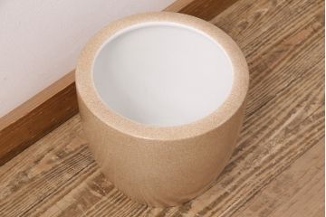 アンティーク雑貨　オールドノリタケ(則武、日陶)　シンプルなデザインが取り入れやすい火鉢(手あぶり、鉢カバー、傘立て)(R-048753)