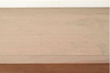 和製アンティーク　明治〜大正期　鏡板ケヤキ材・枠ヒノキ材　重ね戸棚・上段(収納棚、サイドボード、キャビネット)(R-048766)