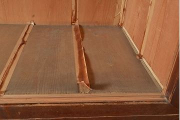 和製アンティーク　ヒノキ材・ケヤキ材　激レアサイズ!!堂々とした存在感抜群の九尺収納箪笥(水屋箪笥、夜具箪笥、布団箪笥、キャビネット、収納棚)(R-048768)