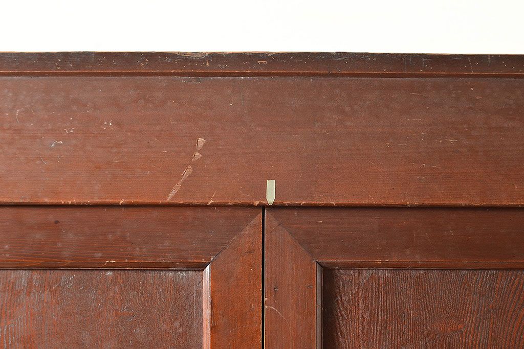 和製アンティーク　ヒノキ材・ケヤキ材　激レアサイズ!!堂々とした存在感抜群の九尺収納箪笥(水屋箪笥、夜具箪笥、布団箪笥、キャビネット、収納棚)(R-048768)