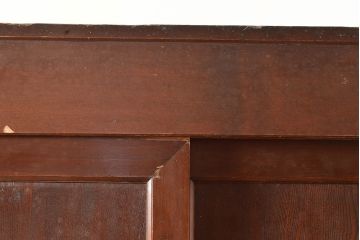 和製アンティーク　ヒノキ材・ケヤキ材　激レアサイズ!!堂々とした存在感抜群の九尺収納箪笥(水屋箪笥、夜具箪笥、布団箪笥、キャビネット、収納棚)(R-048768)