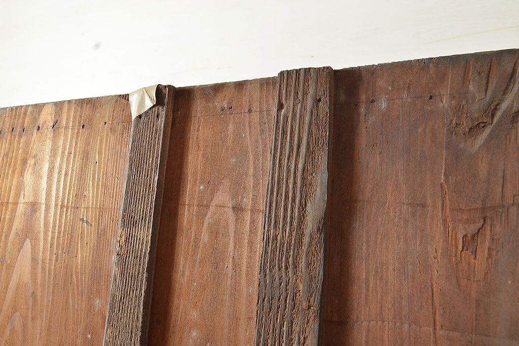 和製アンティーク　ヒノキ材・ケヤキ材　激レアサイズ!!堂々とした存在感抜群の九尺収納箪笥(水屋箪笥、夜具箪笥、布団箪笥、キャビネット、収納棚)(R-048768)