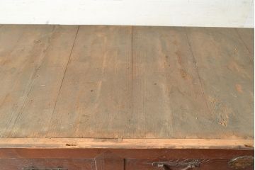 和製アンティーク　ヒノキ材・ケヤキ材　激レアサイズ!!堂々とした佇まいが魅力的な収納箪笥(水屋箪笥、夜具箪笥、布団箪笥、リビングボード、キャビネット、収納棚)(R-048770)