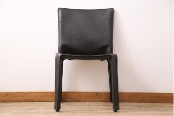 展示品　極美品　カッシーナ(Cassina)　絶版品　2016年製　キャブアームレスチェア　412CAB-Cチェア(定価約15万円)(椅子、イス)(R-048777)